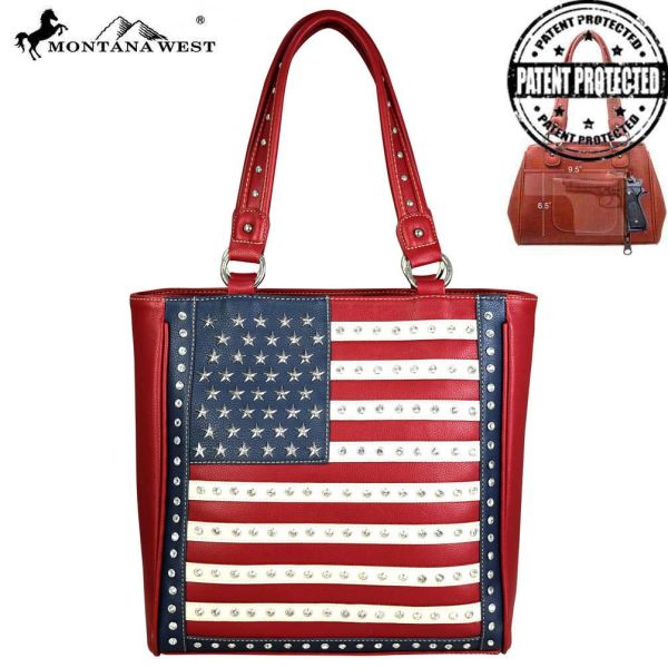 US04G-8113 RD Montana West American Pride Concealed Handgun Collection Tote