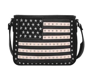 US04G-8287 BK Montana West American Pride Concealed Carry Crossbody