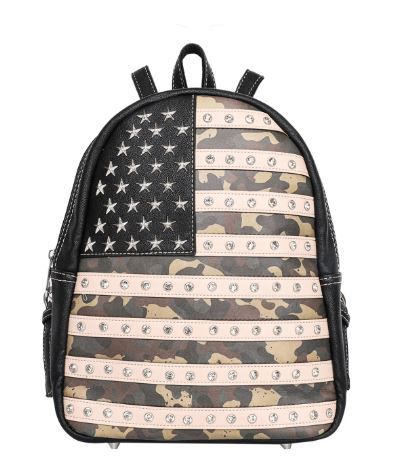 US04G-9110 GN Montana West American Pride Concealed Carry Collection Backpack