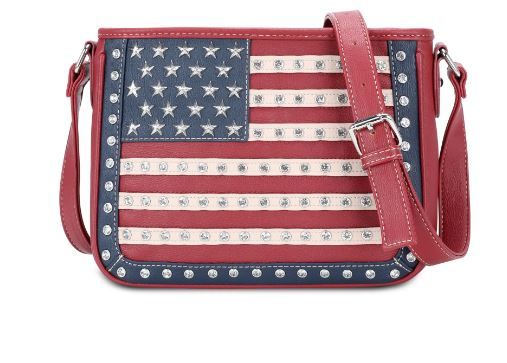 US04G-8287 RD Montana West American Pride Concealed Carry Crossbody