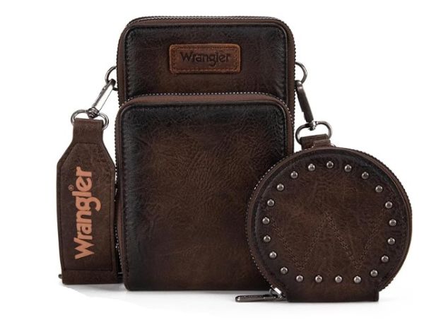 WG117-207 CF Wrangler Crossbody Cell Phone Purse 3PC