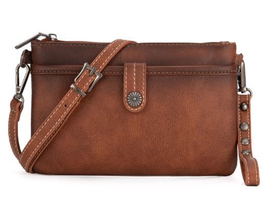 WG86-181 BR Wrangler Clutch/ Wristlet Crossbody Bag Collection