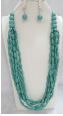 YNE4080 TQ BEAD NECKLACE