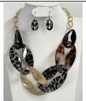 YNE4108 BK NECKLACE SET