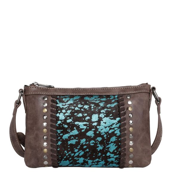 TR117-181 CF Trinity Ranch Hair-On Leather Collection Small Crossbody