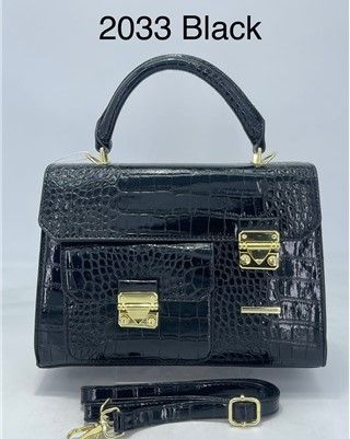 2033 BK CROCO CROSSBODY BAG