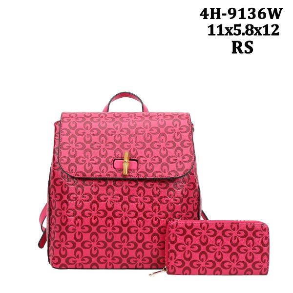 4H-9136W RS DESIGNER BACKPACK WITH WALLET