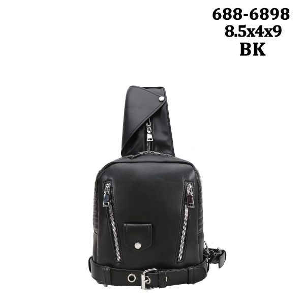 688-6898 BK JACKET SLING BAG