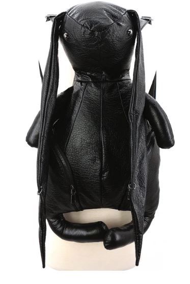 83621UB BK Long Ears Bunny Backpack In Vinyl