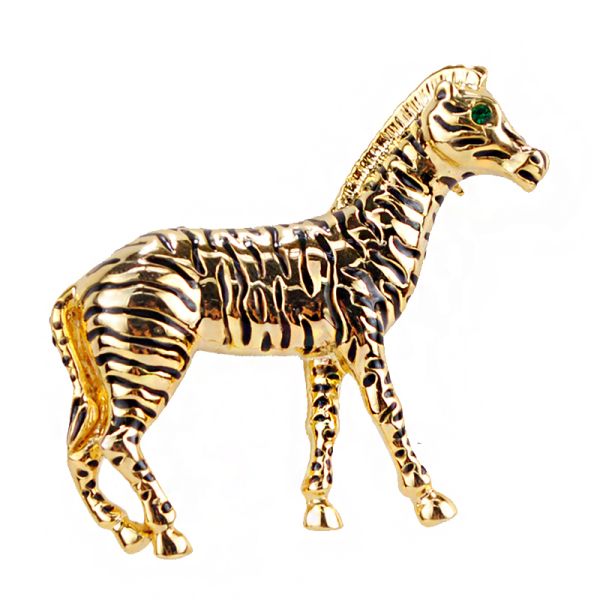 ZEBRA_GD BROOCH