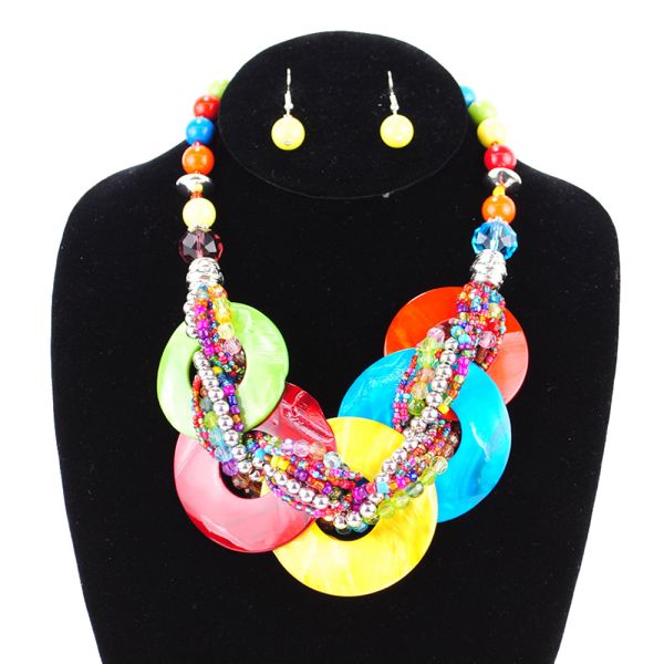 AK541 LMT SHELL NECKLACE SET