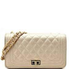 CA8082-GD CROSSBODY QUILT BAG