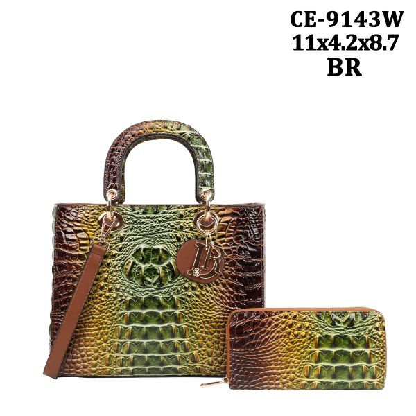 CE-9143W BR RAINBOW CROCO WITH WALLET