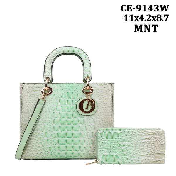 CE-9143W TQ RAINBOW CROCO WITH WALLET