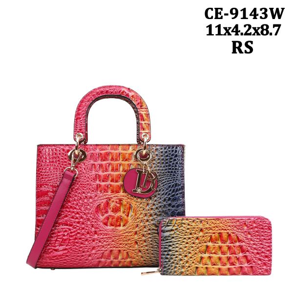 CE-9143W RS RAINBOW CROCO WITH WALLET