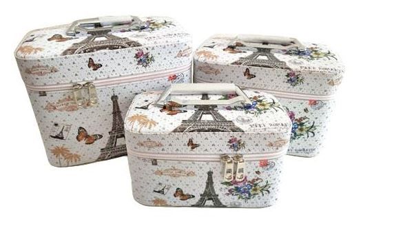 CO-103 PARIS 3PC COSMETIC CASE