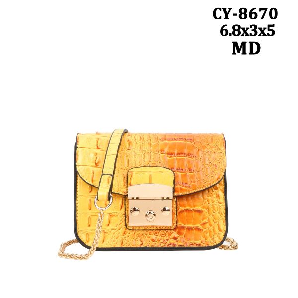 CY-8670 MD CROCO MEESINGER BAG