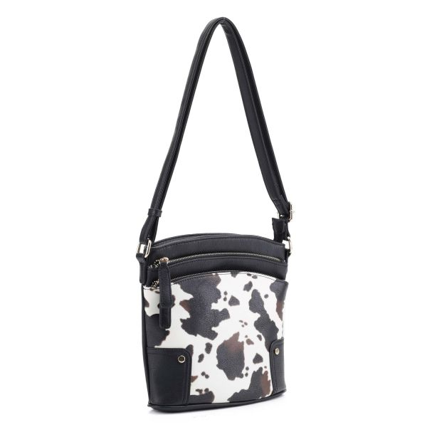 EJ60065 BK/COW MESSINGER BAG