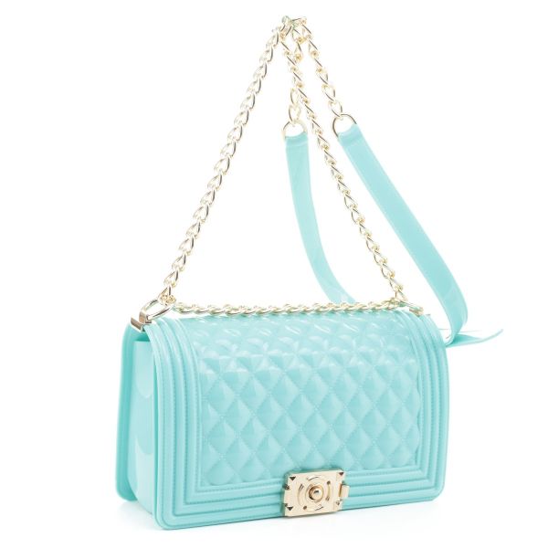 JB6150 MT Elegant Quilted Jelly Crossbody Bag