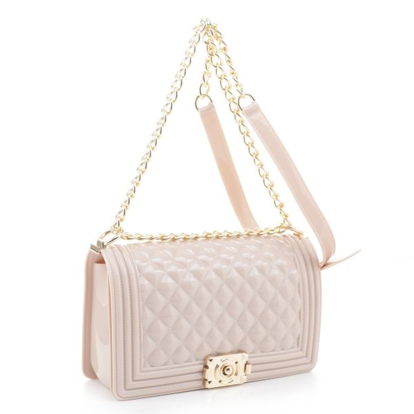 JB6150 ND NElegant Quilted Jelly Crossbody Bag