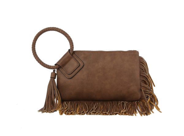 JY-0378 MC FRINGE WRISTLET CLUTCH 