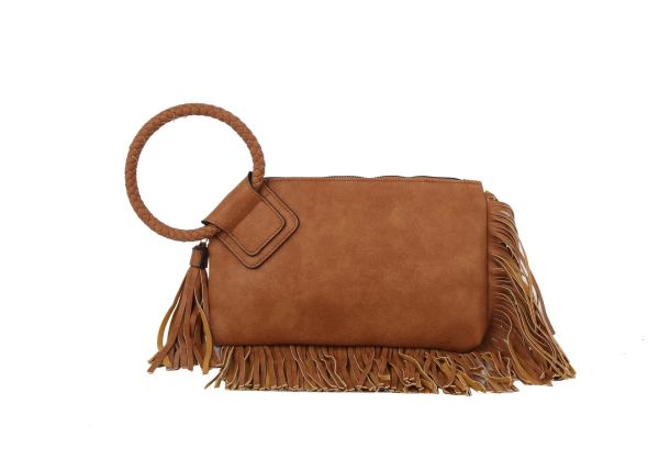 JY-0378 ST FRINGE WRISTLET CLUTCH 