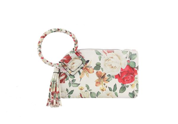 JY-0411FW WT FLORAL CLUCH