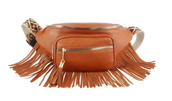 LQ290 BR FRINGE WAIST BAG