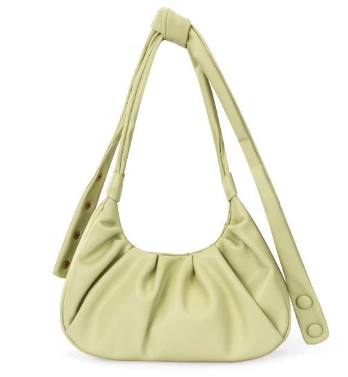 MC-1010 LM Milan Chiva Ruched Hobo/Shoulder Bag