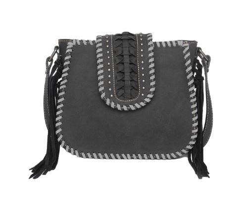 MW1057G-8360 BK  Montana West Fringe Collection Crossbody