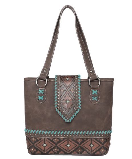 MW1064G-8317 CF  Montana West Aztec Collection Concealed Carry Tote