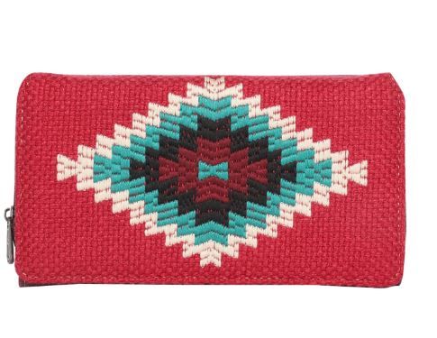 MW1069-W010 RD Montana West Aztec Collection Wallet