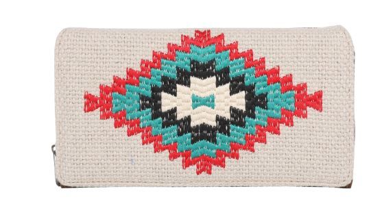 MW1069-W010 BR Montana West Aztec Collection Wallet