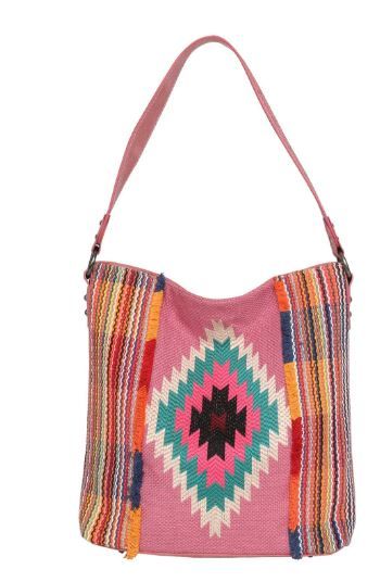 MW1069G-918 PK Montana West Aztec Tapestry Bohemian Shoulder Concealed Carry Bag