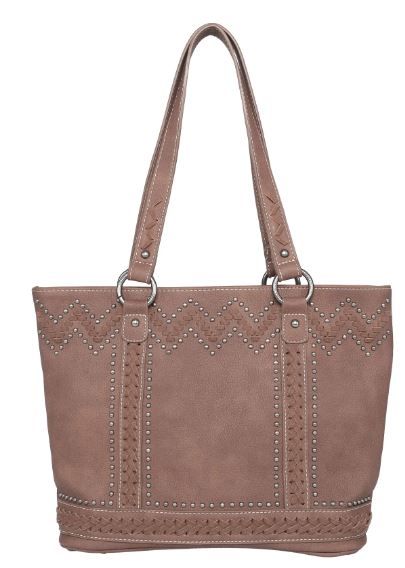 MW1101G-8317 BR Montana West Tribal Whipstitch Collection Concealed Carry Tote