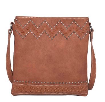 MW1101G-9360 BR Montana West Tribal Whipstitch Collection Concealed Carry Crossbody