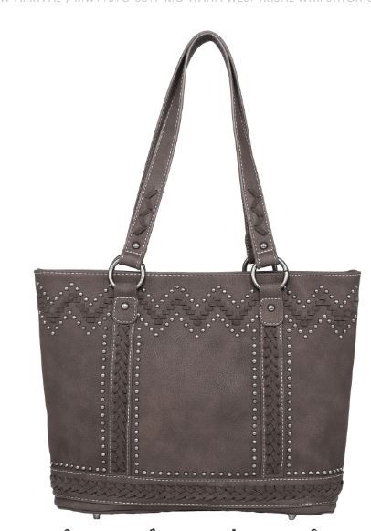 MW1101G-8317 CF Montana West Tribal Whipstitch Collection Concealed Carry Tote