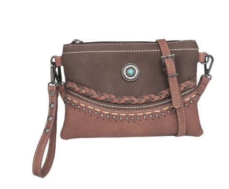 MW1107-181 CF Montana West Concho Collection Clutch/Crossbody