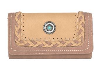 MW1107-W010 BR Montana West Concho Collection Wallet