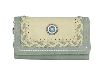 MW1107-W010 GN Montana West Concho Collection Wallet