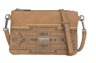 MW1113-181BR Montana West Concho Collection Clutch/Crossbody