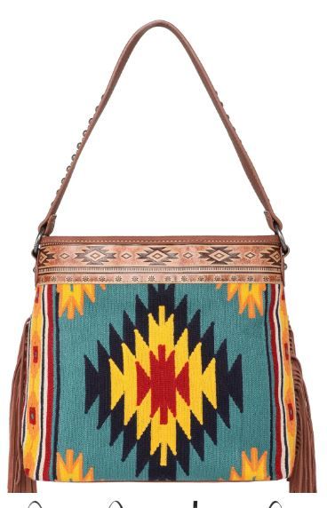 MW1115G-918 BR Montana West Aztec Tapestry Concealed Carry Hobo