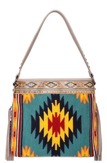 MW1115G-918 KH Montana West Aztec Tapestry Concealed Carry Hobo