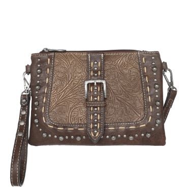 MW1117-181 CF Montana West Embossed Collection Clutch/Crossbody