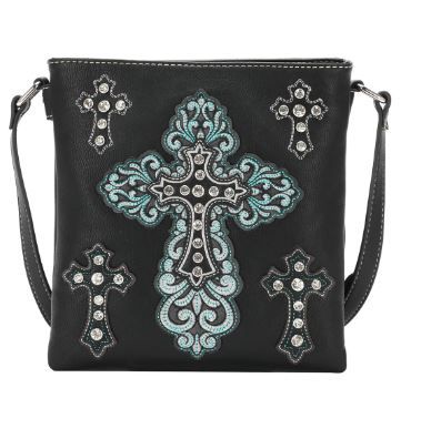 MW1136G-9360 BK Montana West Spiritual Collection Concealed Carry Crossbody