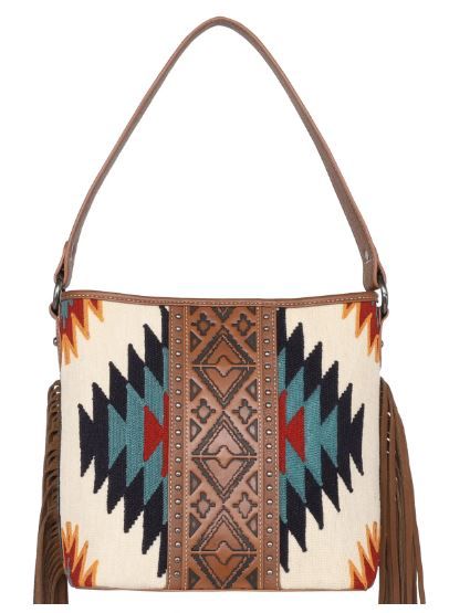 MW1172G-918 CF  Montana West Aztec Tapestry Concealed Carry Hobo