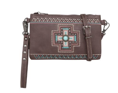 MW1199-181 CF  Montana West Concho Collection Crossbody/Wristlet