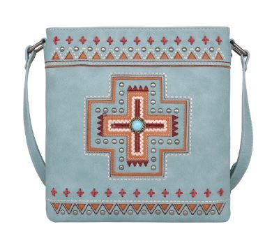 MW1199G-9360 TQ  Montana West Concho Collection Concealed Carry Crossbody