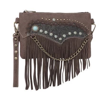 MW1201-181 CF Montana West Tooled Collection Crossbody/Wristlet