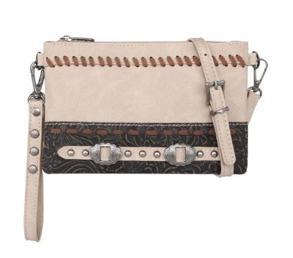 MW1205-181 TN Montana West Tooled Collection Clutch/Crossbody